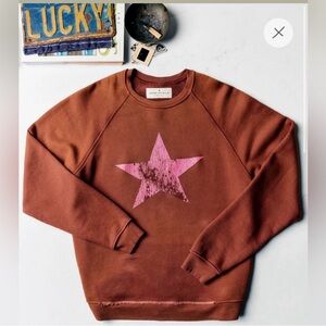 Imogene + Willie the "star" old school crew sweatshirt M